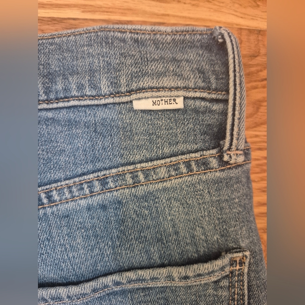 Mother The Pixie Dazzler Ankle Fray In Boogie Down Cotton Stretch Jeans(27) - Picture 10 of 13